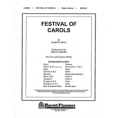 Shawnee Press Festival of Carols (Full Orchestration) Score & Parts composed by Joseph M. Martin