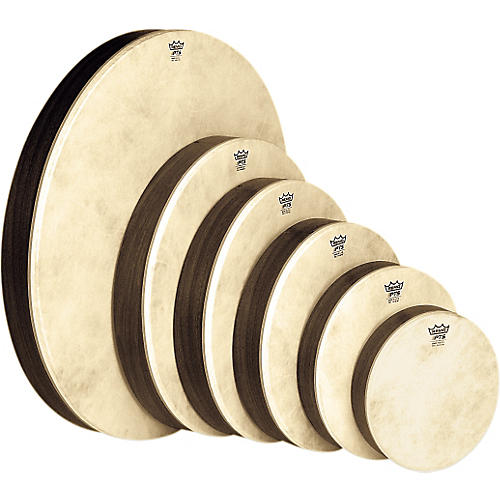 Remo Fiberskyn Frame Drum Condition 1 - Mint Walnut Set Of 6 8-22 in.