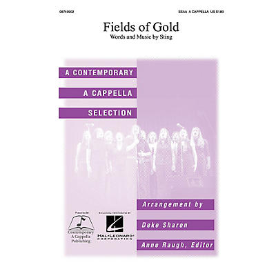Contemporary A Cappella Publishing Fields of Gold SSAA A Cappella by Sting arranged by Deke Sharon