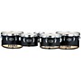 Tama Marching Fieldstar Marching Tenor Drums, Quint with Power Cut, Satin Black 6, 10 ,12, 13, 14 in.
