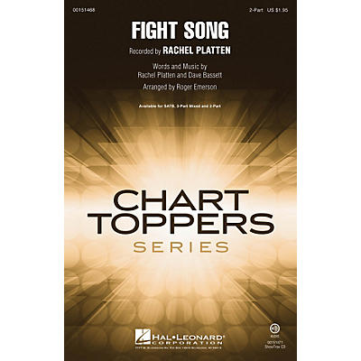 Hal Leonard Fight Song 2-Part by Rachel Platten arranged by Roger Emerson