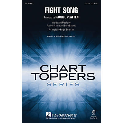 Hal Leonard Fight Song SATB by Rachel Platten arranged by Roger Emerson