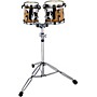 Black Swamp Percussion Figured Anigre Concert Tom Set with Stand 6 and 8 in. Figured Anigre