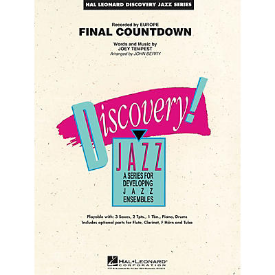 Hal Leonard Final Countdown Jazz Band Level 1.5 by Europe Arranged by John Berry