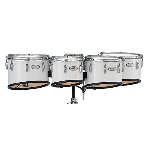 Pearl Finalist Marching Tenor Set 6, 10 ,12, 13, 14 in. Pure White