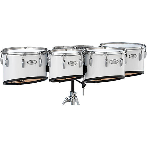 Pearl Finalist Marching Tenor Set 6, 6, 10, 12, 13, 14 in. Pure White