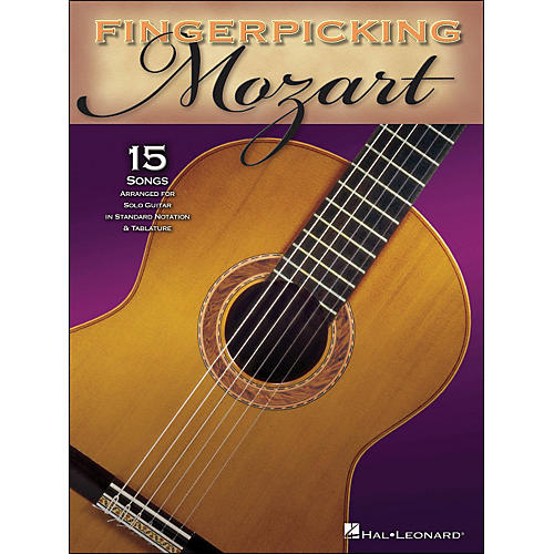 Hal Leonard Fingerpicking Mozart 15 Pieces Arranged for Solo Gtr In Standard Notation & Tab