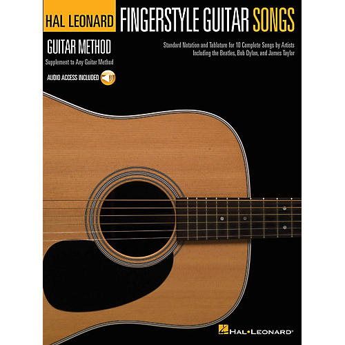 Hal Leonard Fingerstyle Guitar Songs Guitar Method Series Softcover Audio Online Performed by Various