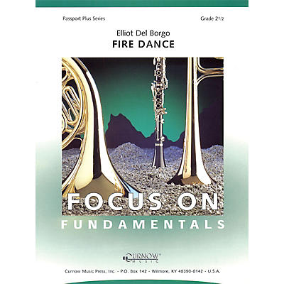 Curnow Music Fire Dance (Grade 2.5 - Score Only) Concert Band Level 2.5 Composed by Eliot Del Borgo