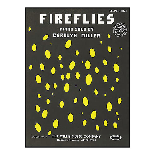 Willis Music Fireflies Late Elementary Piano Solo by Carolyn Miller