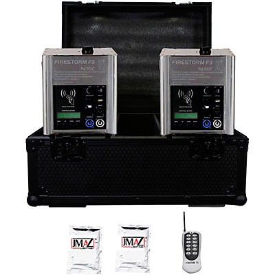 JMAZ Lighting Firestorm F3 2-Unit Package With 2 Packs of Granule and Road Case