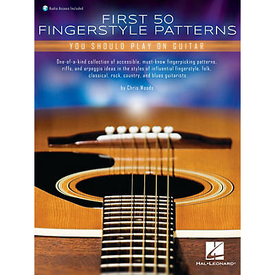 Hal Leonard First 50 Fingerstyle Patterns You Should Play on Guitar Book/Online Audio