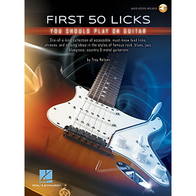Hal Leonard First 50 Licks You Should Play on Guitar Book/Audio Online
