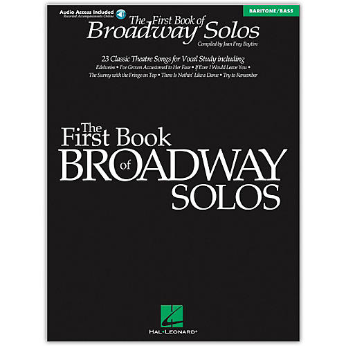 First Book Of Broadway Solos Baritone/Bass (Book/Online Audio)