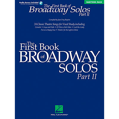 Hal Leonard First Book Of Broadway Solos Part II Baritone / Bass Book/CD