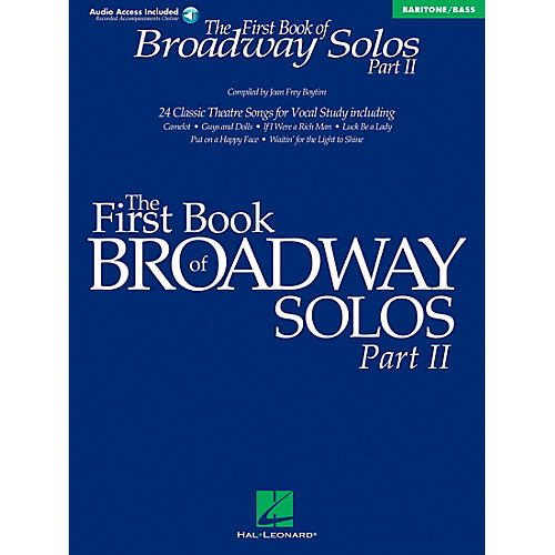 First Book Of Broadway Solos Part II Baritone / Bass Book/CD