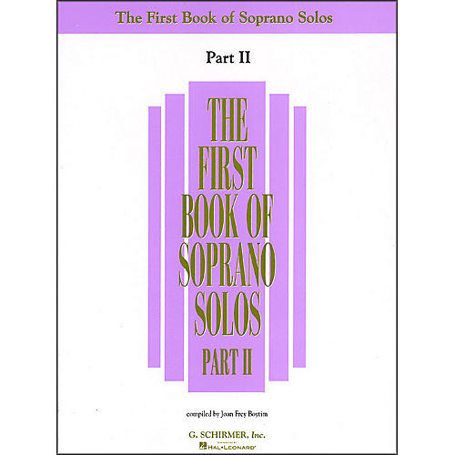 G. Schirmer First Book Of Soprano Solos Part 2