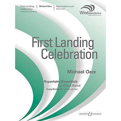 Boosey and Hawkes First Landing Celebration (Score Only) Concert Band Level 2-3 Composed by Michael Oare