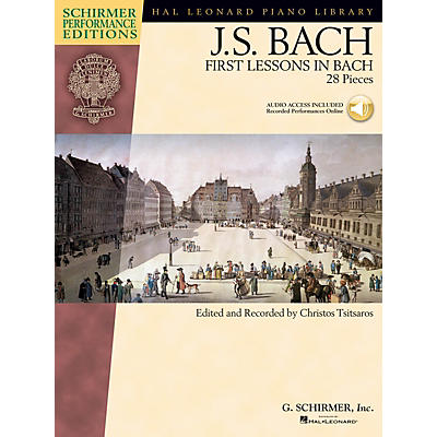 G. Schirmer First Lessons in Bach (28 Pieces) Schirmer Performance Editions Book/Audio Online (Elem to Intermediate)
