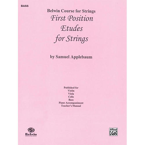 BELWIN First Position Etudes for Strings Bass