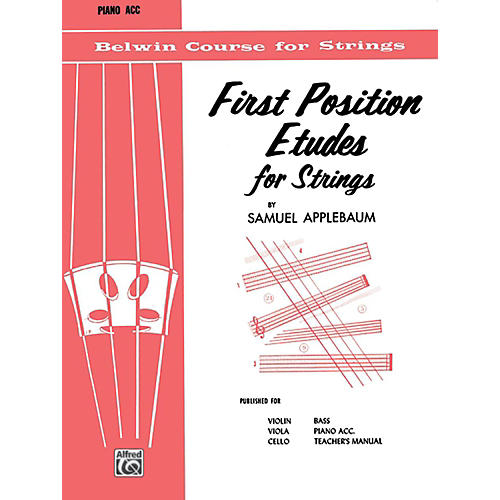 BELWIN First Position Etudes for Strings Piano Acc.