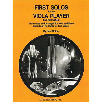G. Schirmer First Solos for The Viola Player First Position