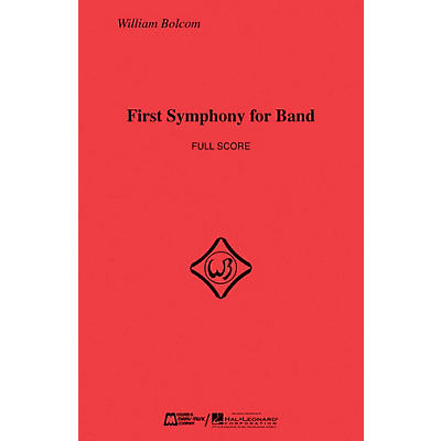 Edward B. Marks Music Company First Symphony for Band (Score Only) Concert Band Composed by William Bolcom