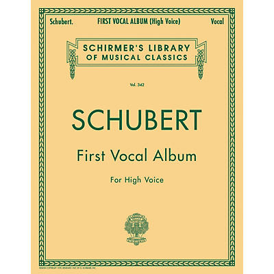 G. Schirmer First Vocal Album for High Voice / Piano (German / English)