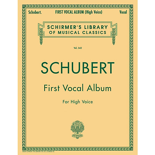 G. Schirmer First Vocal Album for High Voice / Piano (German / English)
