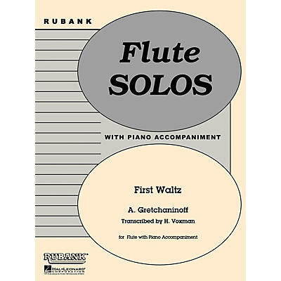 Rubank Publications First Waltz (Flute Solo with Piano - Grade 1) Rubank Solo/Ensemble Sheet Series