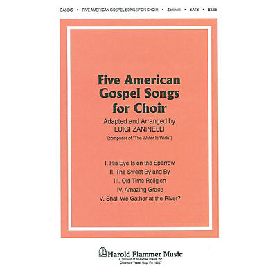 Shawnee Press Five American Gospel Songs SATB arranged by Luigi Zaninelli