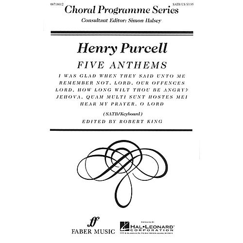 Hal Leonard Five Anthems (Collection) Faber Program Series Series Composed by Henry Purcell Edited by Robert King