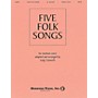 Shawnee Press Five Folk Songs (Medium Voice) composed by Various