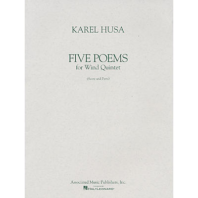 Associated Five Poems for Wind Quintet (Score and Parts) Woodwind Ensemble Series Composed by Karel Husa