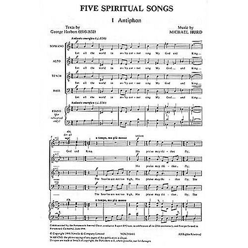 Novello Five Spiritual Songs SATB Composed by Michael Hurd