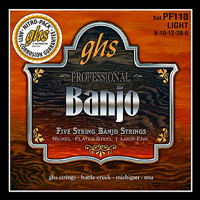 GHS Five String Banjo Light Strings