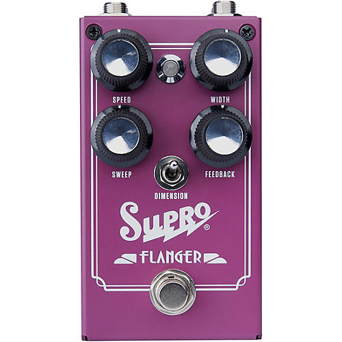 Supro Flanger Effects Pedal Purple