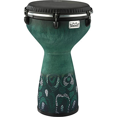 Remo Flareout Djembe Drum, Everglade Green, 13"