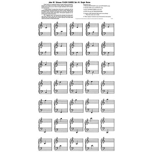 Schaum Flash Cards - Set 1 Educational Piano Series Softcover
