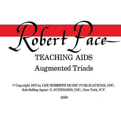 Lee Roberts Flash Cards, Augmented Triads, Per Set Pace Piano Education Series