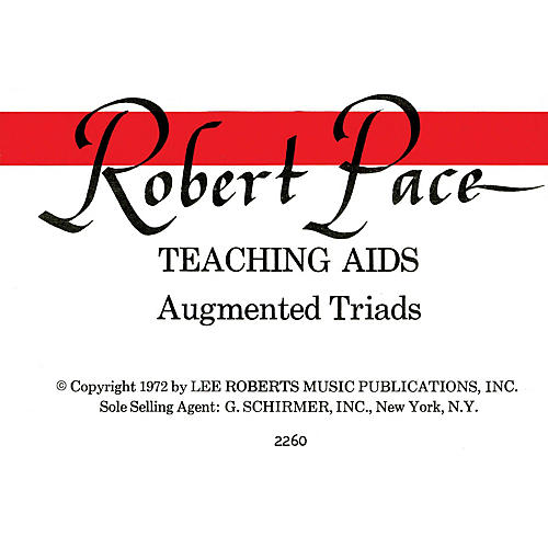 Lee Roberts Flash Cards, Augmented Triads, Per Set Pace Piano Education Series