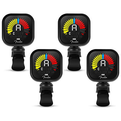 Fender Flash USB Rechargeable Clip-On Tuner 4-Pack