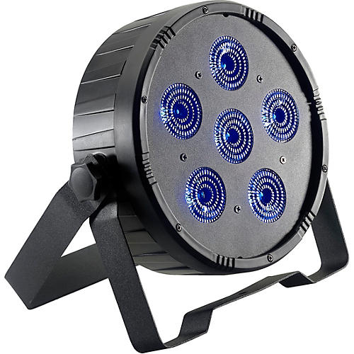 Stagg Flat ECOPAR 6 RGBWA+UV LED Spotlight Wash Light Black