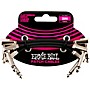 Ernie Ball Flat Ribbon 3-Pack Patch Cables 2.93 inches Black