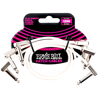 Ernie Ball Flat Ribbon Patch Cables 3-Pack -