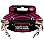 Ernie Ball Flat Ribbon Patch Cables 3-Pack - 2.93 inches Black
