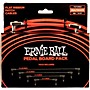 Ernie Ball Flat Ribbon Patch Cables Pedalboard Multipack Red