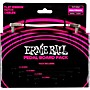 Ernie Ball Flat Ribbon Patch Cables Pedalboard Multipack White