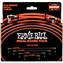 Ernie Ball Flat Ribbon Patch Cables Pedalboard Pack - Red