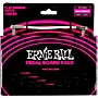 Ernie Ball Flat Ribbon Patch Cables Pedalboard Pack - White